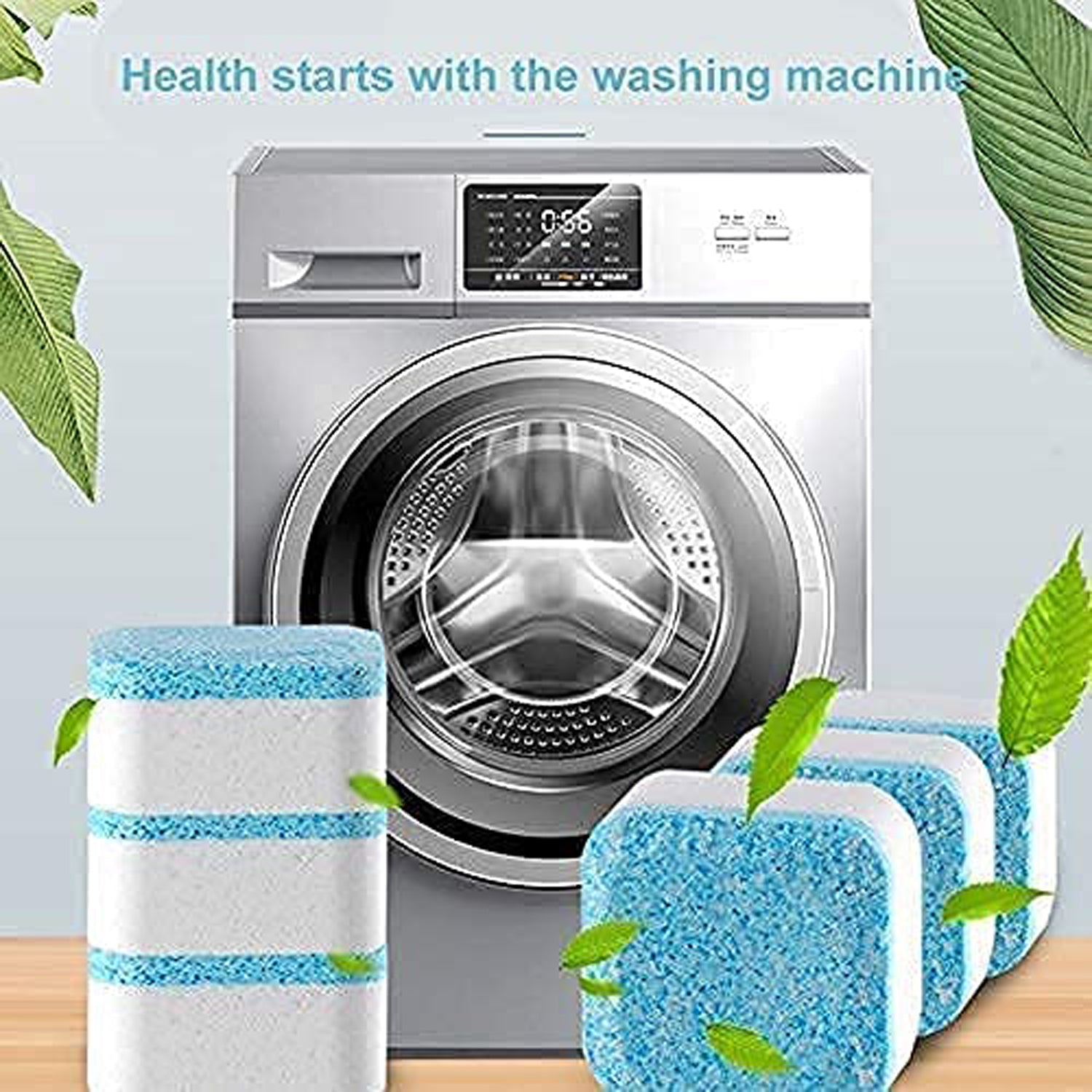 6245 Washing Machine Effervescent Tablet for all Company’s Front and Top Load Machine Tablet for Perfectly Cleaning of Tub & Drum Stain Remover Washer Cleaner DeoDap 6245 Washing Machine Effervescent Tablet for all Company’s Front and Top Load Machine Tablet for Perfectly Cleaning of Tub & Drum Stain Remover Washer Cleaner DeoDap